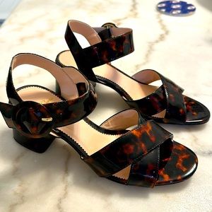 J. Crew Tortoiseshell Pattern Sandals, 7.5